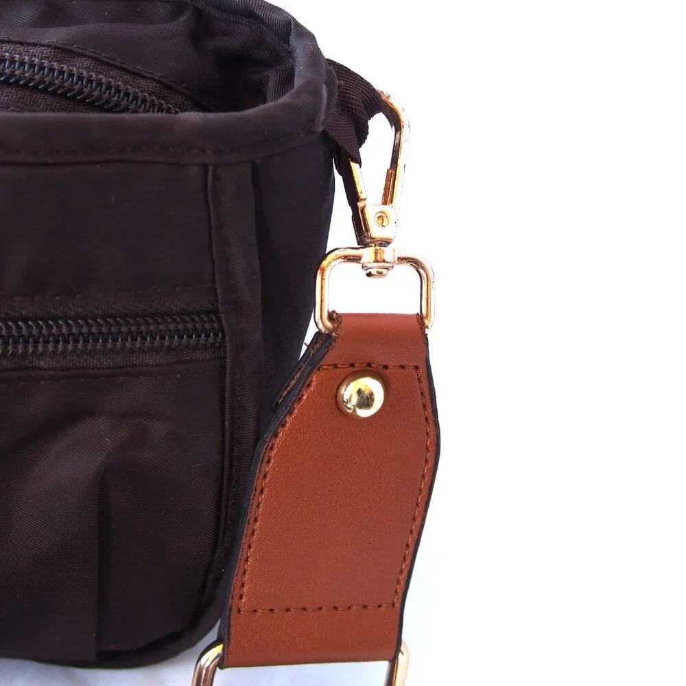 Lug Parasail Brown Cosmetic Case/Crossbody w/Strap,Travel